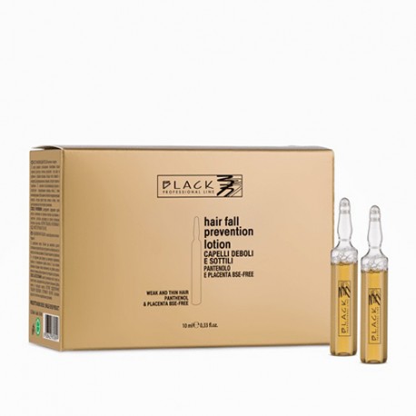BLACK AMPOLAS ANTI-QUEDA PLACENTA E PANTENOL 12X10 ML