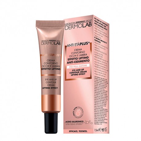 DERMOLAB ANTI ETÀ PLUS+ CREME CONTORNOS OLHOS E LÁBIOS 15ML