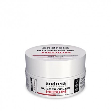 Andreia Builder Gel 3 in 1 - Soft White Medium viscosity 22 g