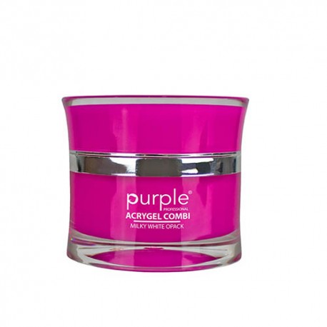 PURPLE ACRYGEL MILKY WHITE OPACK 50GR