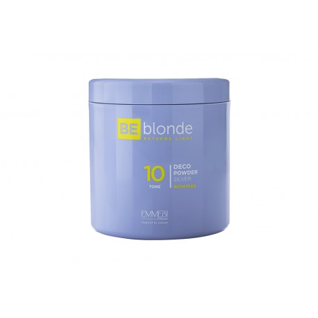 PÓ DESCOLORANTE EMMEBI BE BLOND DECO SILVER 10 TONS 500 ML
